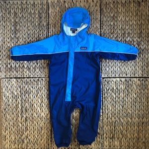 Patagonia Baby Torrentshell One-Piece Rain Suit. Size 12-18 Months.